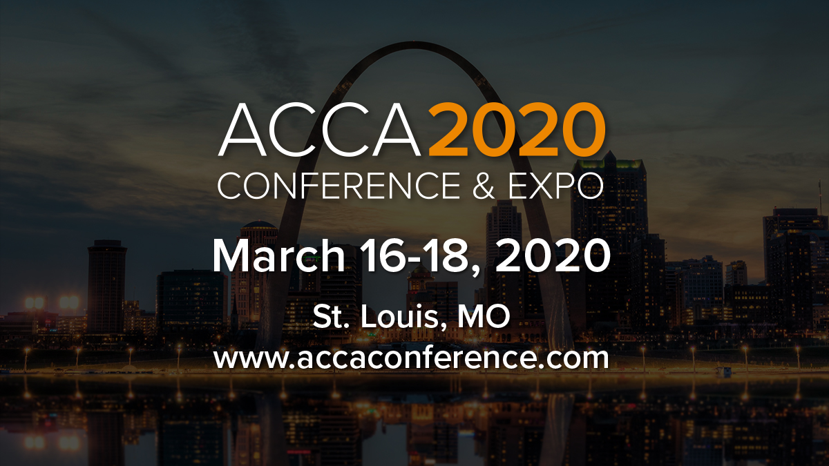 Acca 2020 Conference Expo March 16 18 2020 St Louis Mo